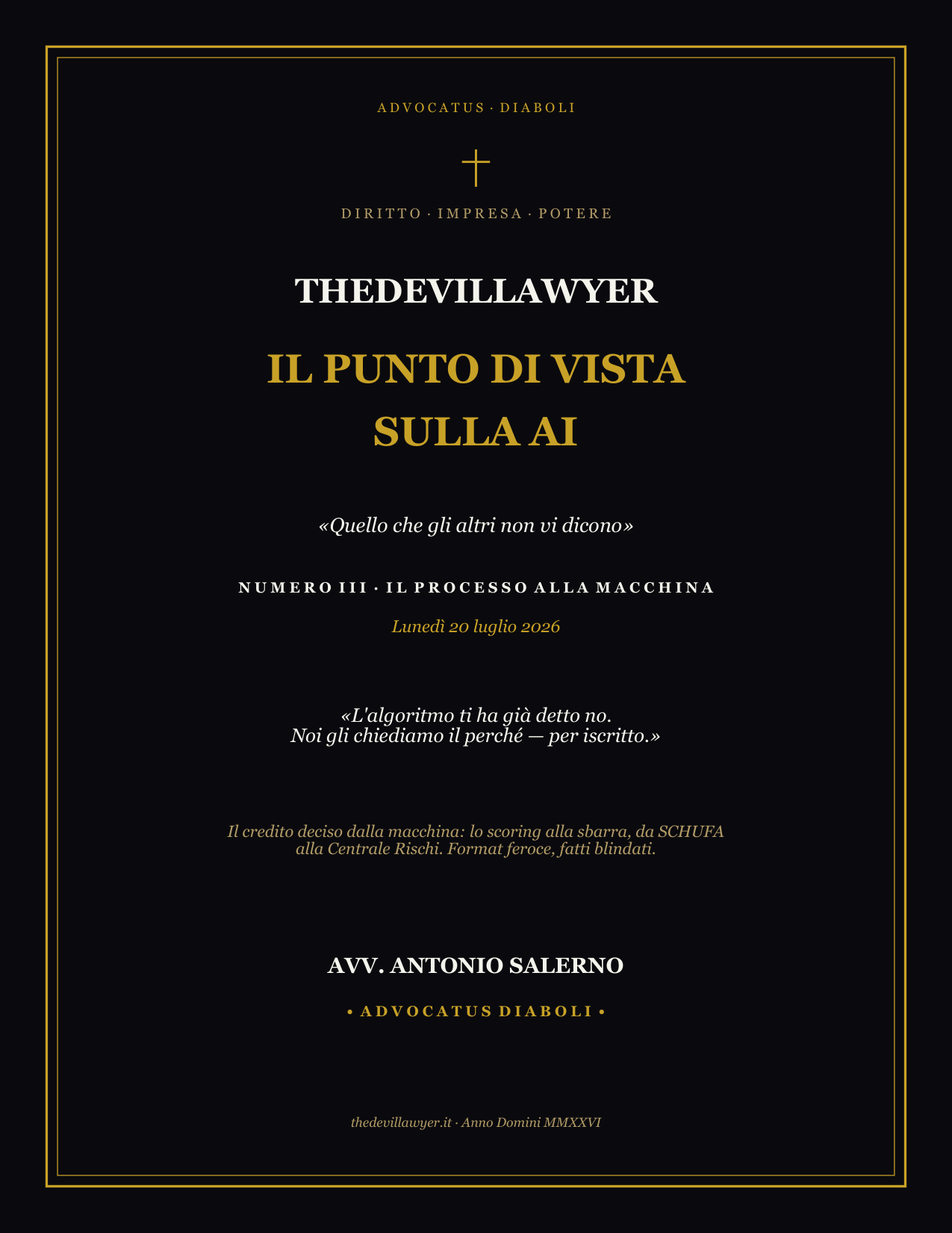 Il Punto di Vista — N. III